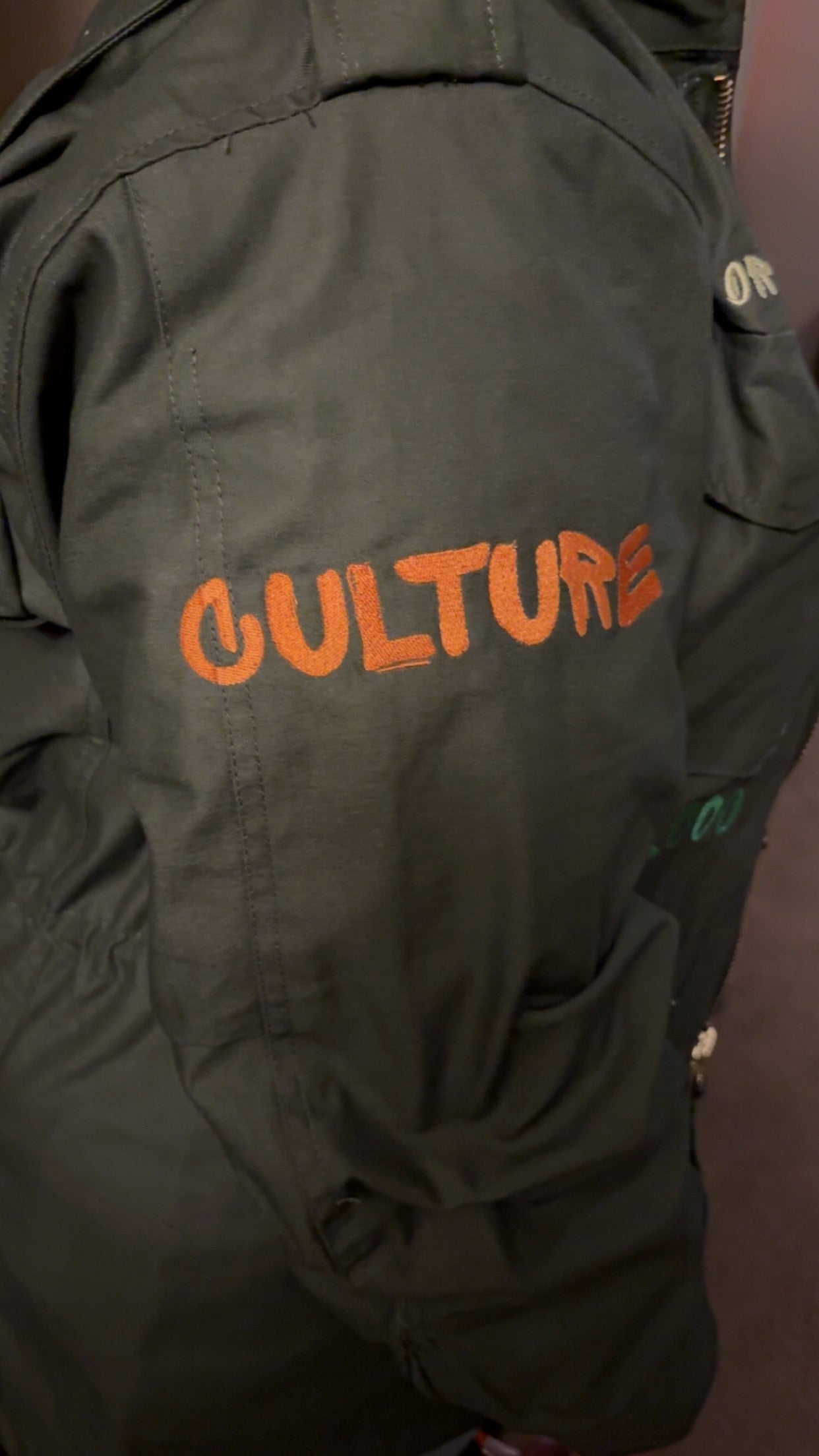 Earth Equality Customized Embroidered Army Jacket